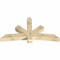 Ekena Millwork Alberta Rough Sawn Timber Gable Bracket, Douglas Fir, 72"W x 39"H x 6"D x 6"F, 13/12 Pitch GBW072X39X0606ALB00RDF - alternate 2